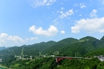 湖北恩施州南里渡大桥风景风光
