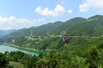 湖北恩施州南里渡大桥风景风光