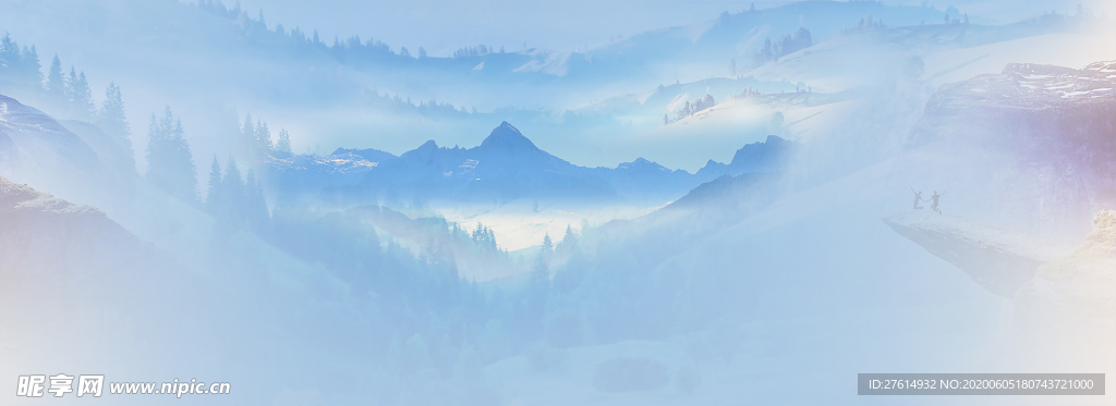 水墨山水背景