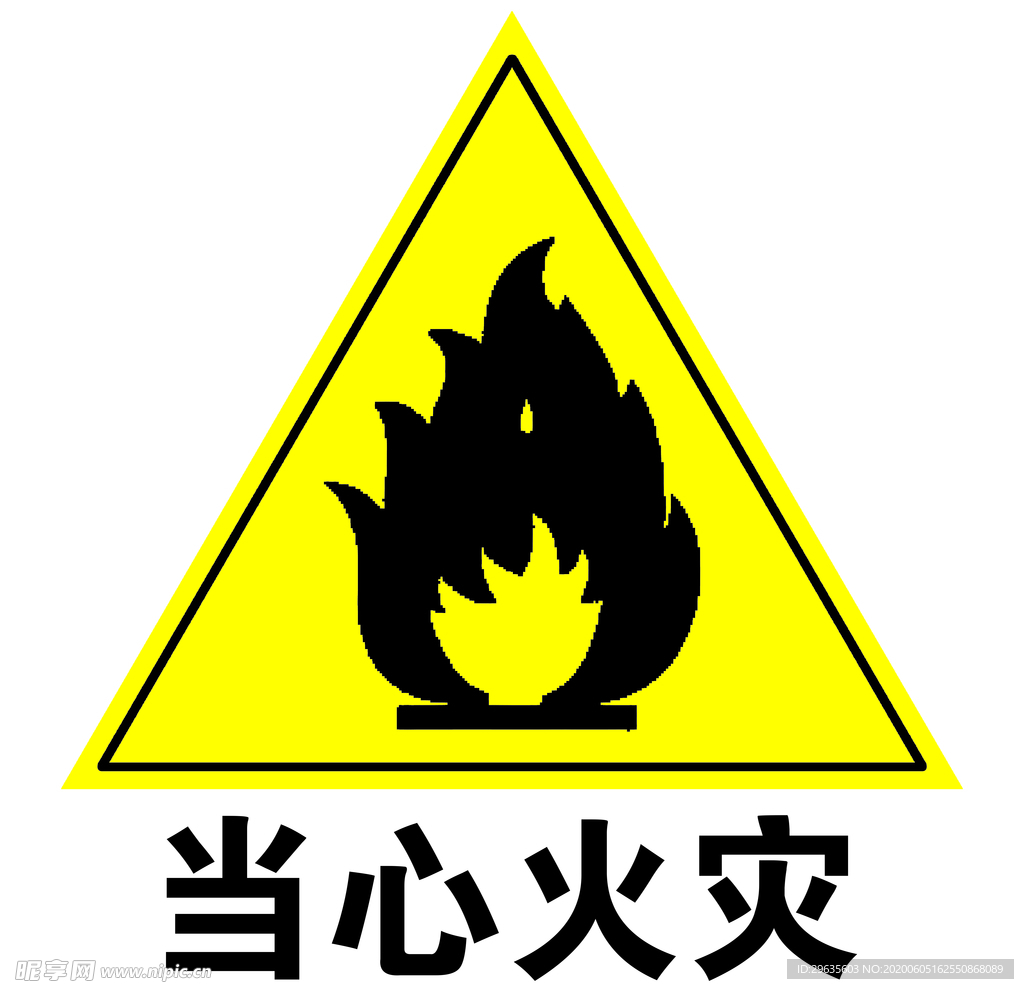 安全标示系列之当心火灾