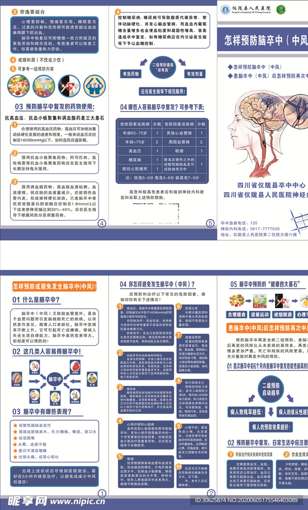 脑卒中 折页