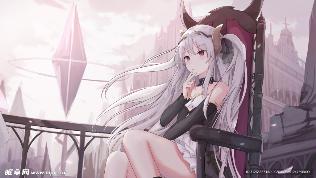 二次元美女插画壁纸