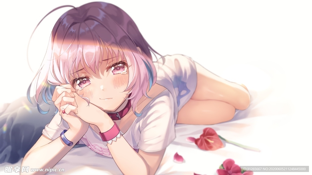 二次元少女插画电脑壁纸