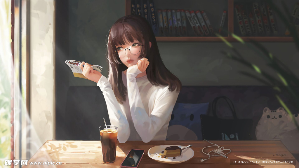 精美厚涂人物原画壁纸