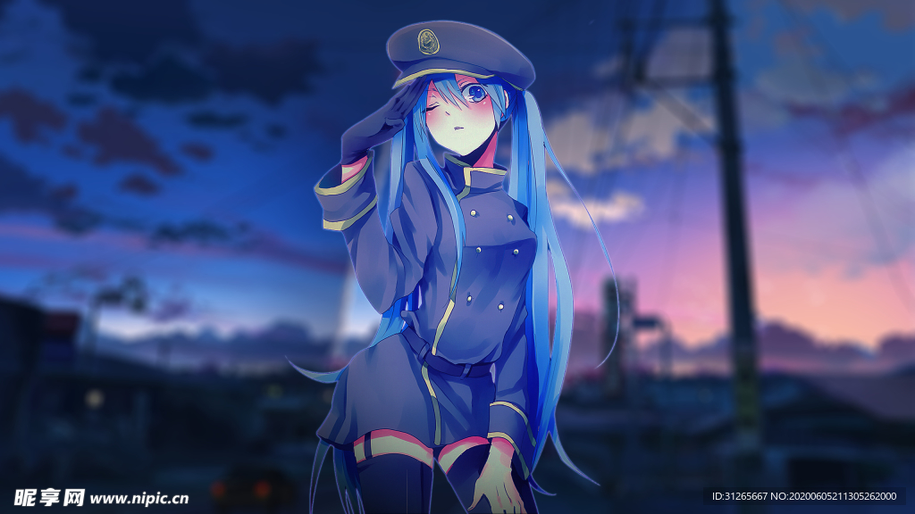 二次元动漫少女插画壁纸