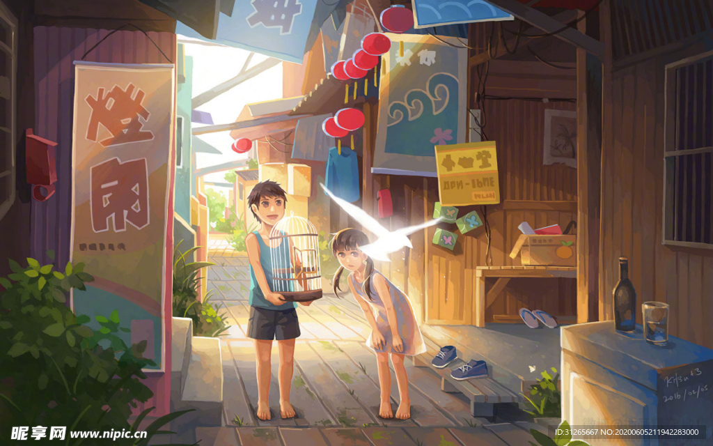 治愈画风二次元插画壁纸
