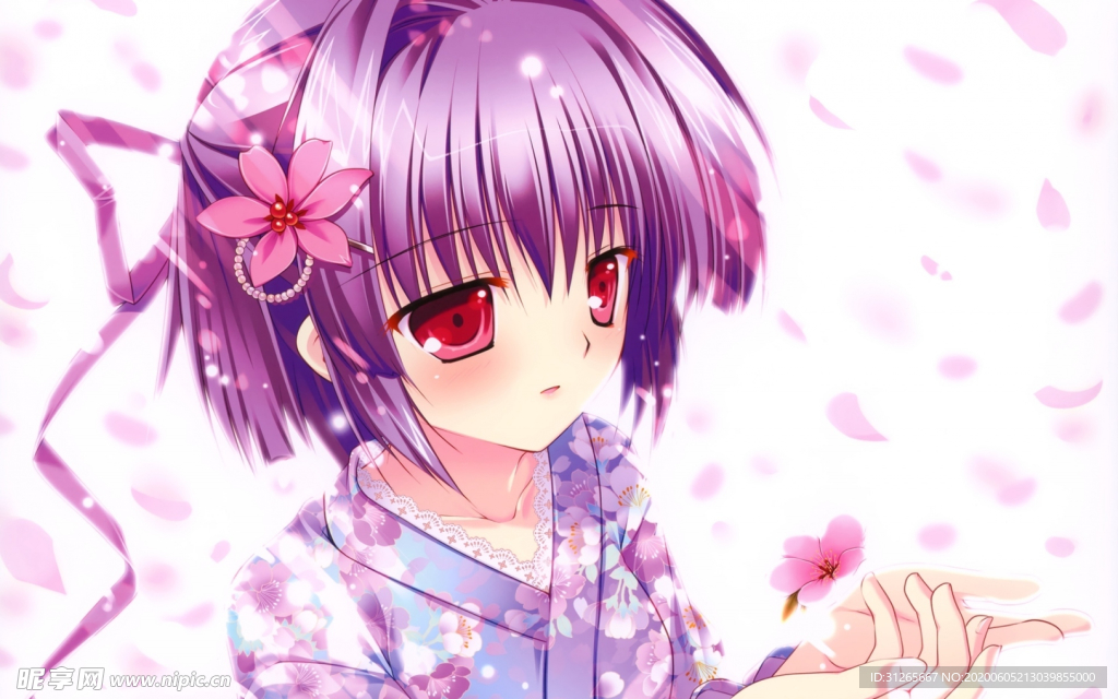 二次元清纯少女动漫壁纸