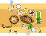 食物插画海报图片