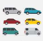 矢量彩绘小汽车