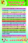 学前班识字表
