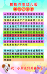 中班识字表