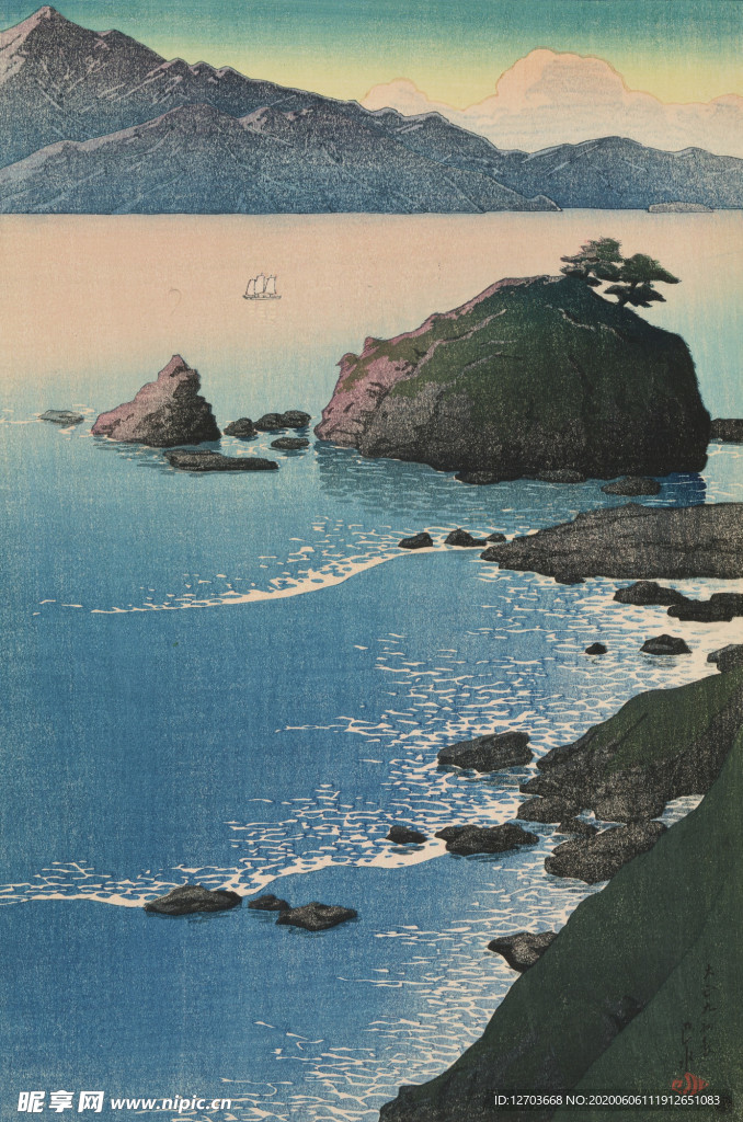 川瀨巴水版画