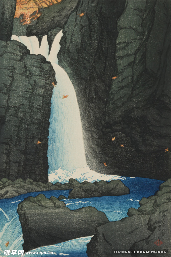 川瀨巴水版画