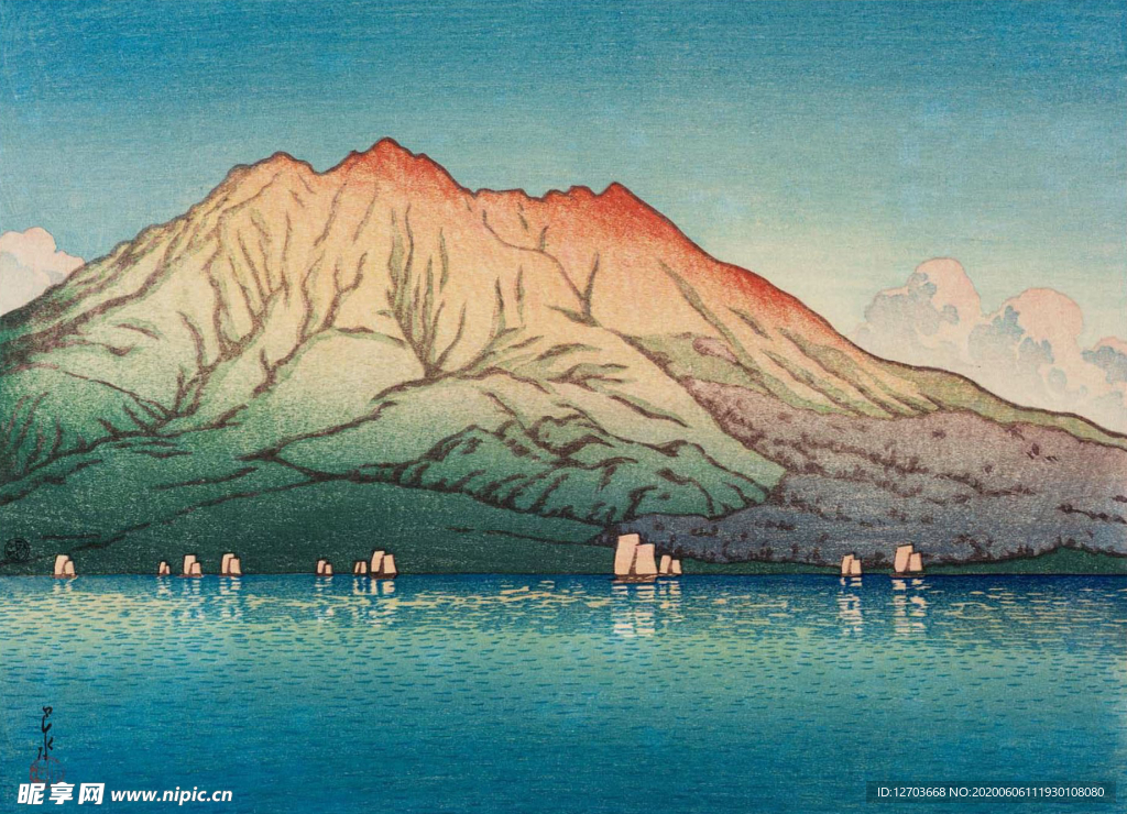 川瀨巴水版画