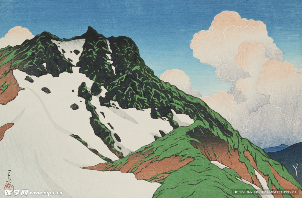 川瀨巴水版画