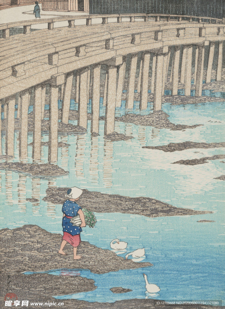 川瀨巴水版画