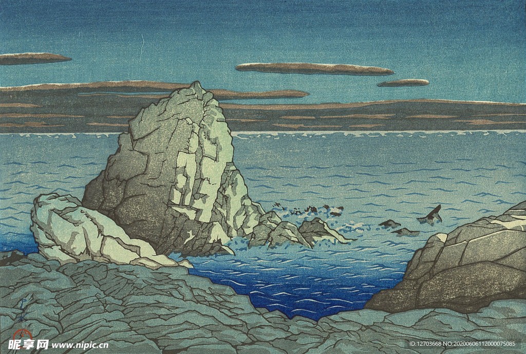 川瀨巴水版画