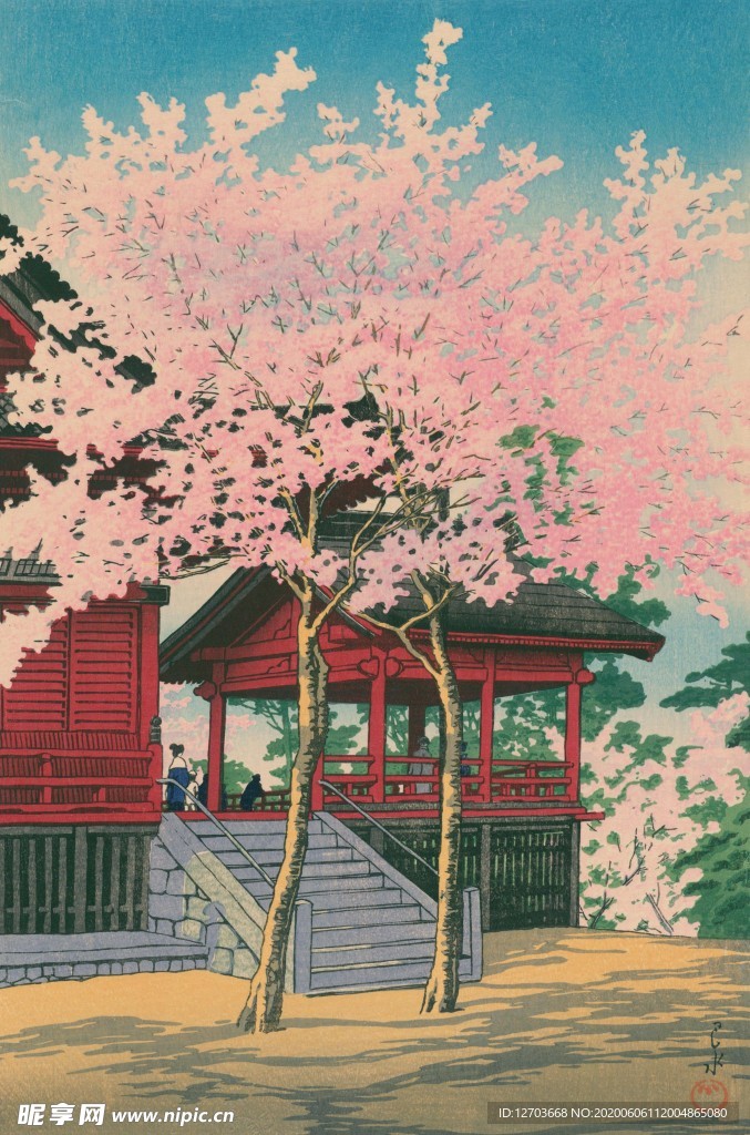 川瀨巴水版画