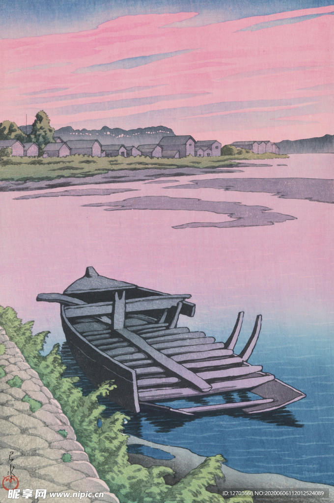 川瀨巴水版画