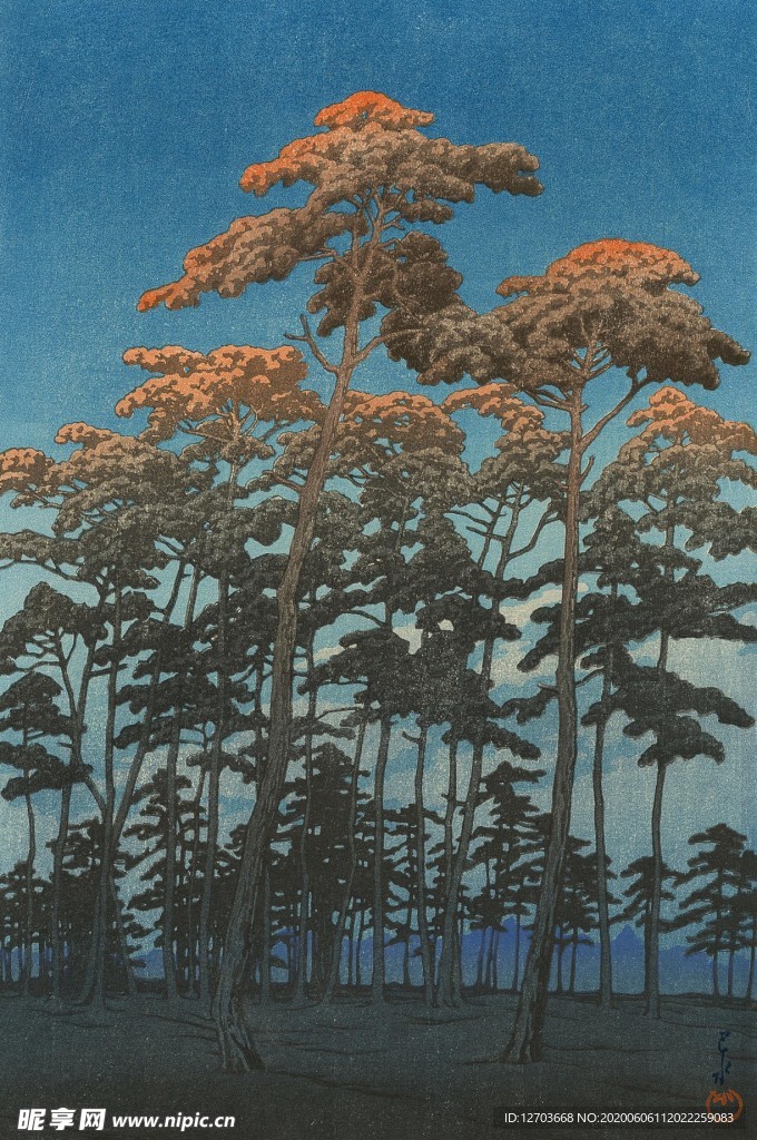 川瀨巴水版画