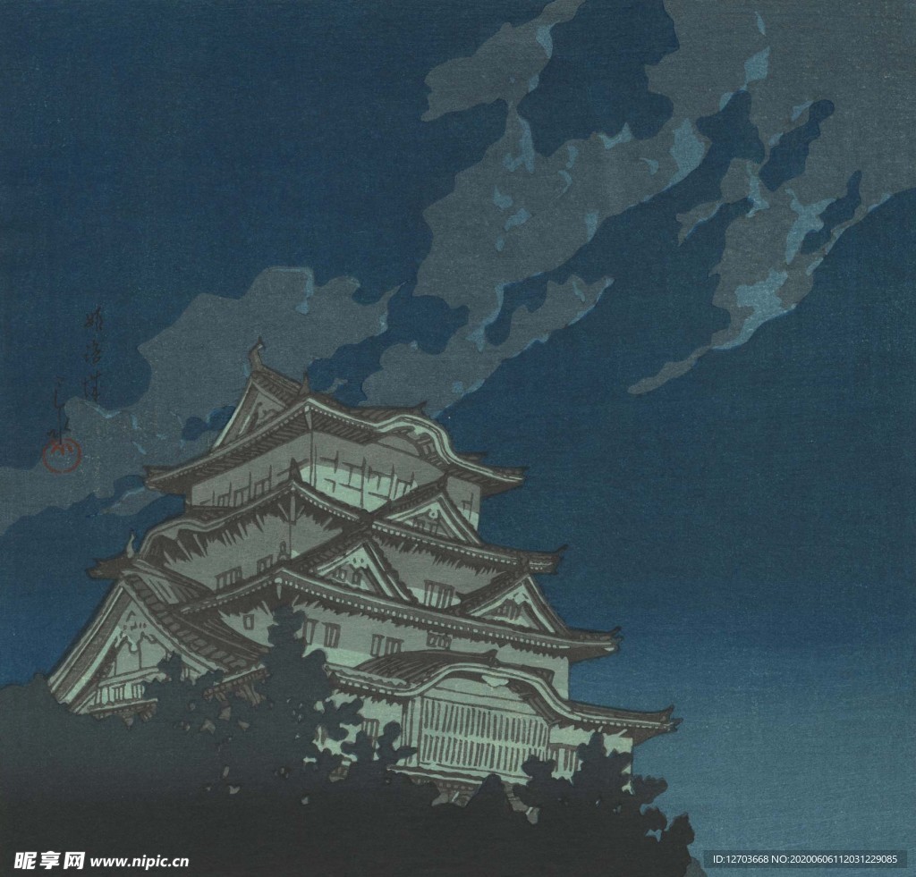 川瀨巴水版画