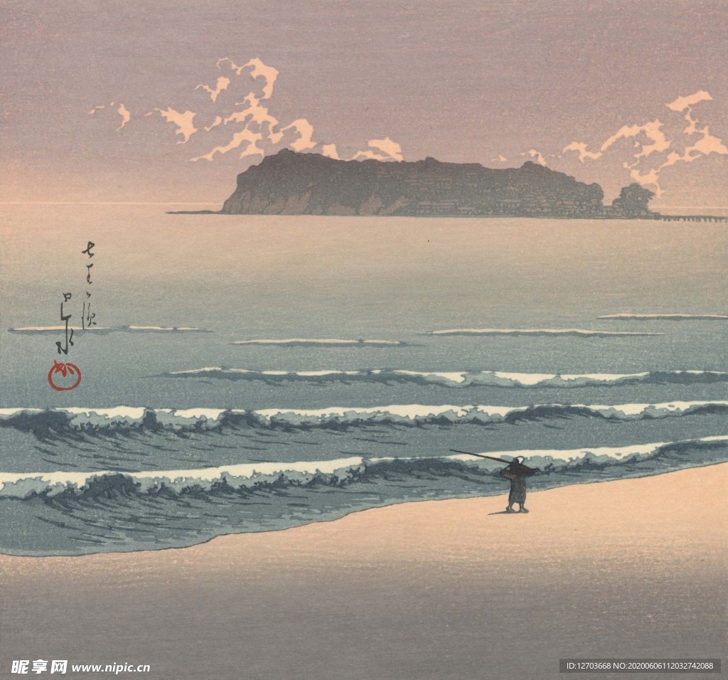 川瀨巴水版画