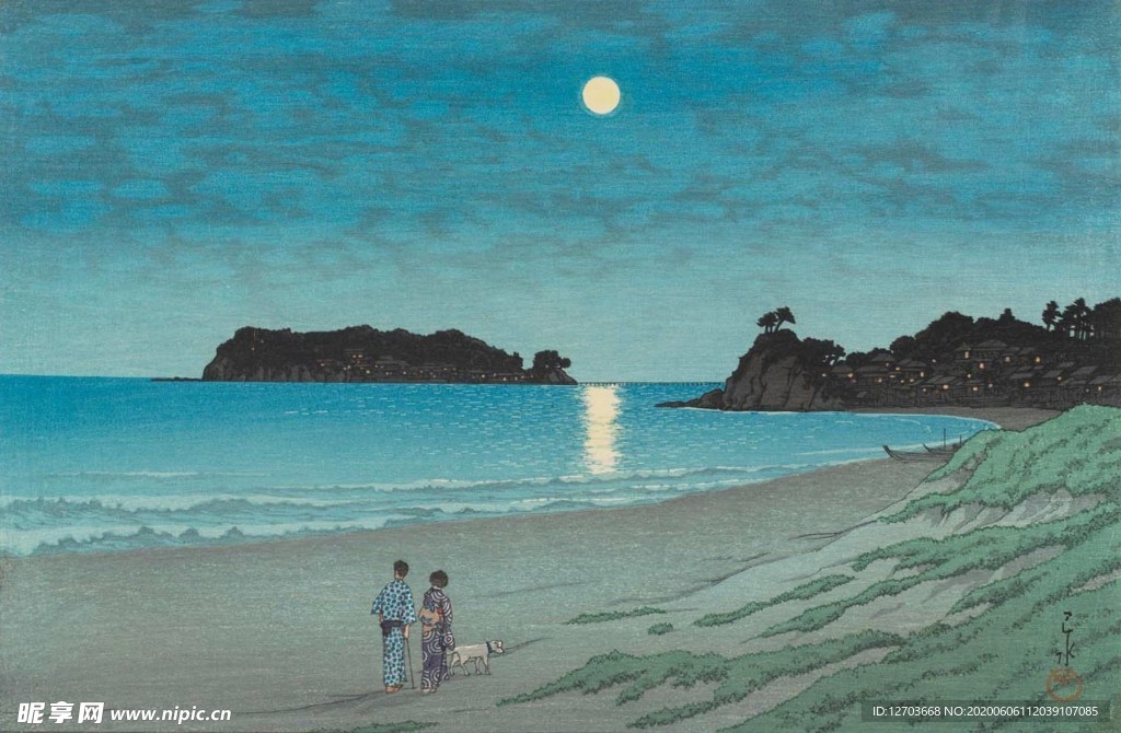川瀨巴水版画
