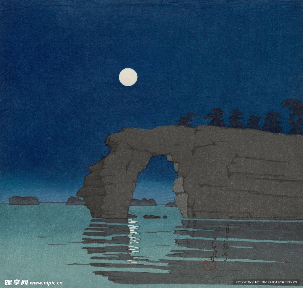 川瀨巴水版画