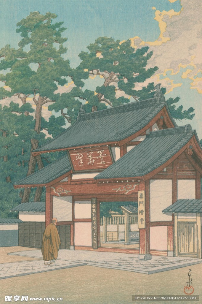 川瀨巴水版画