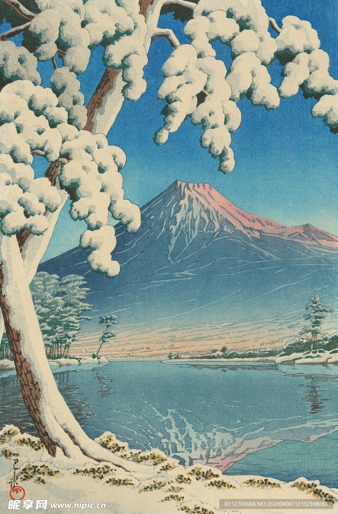 川瀨巴水版画