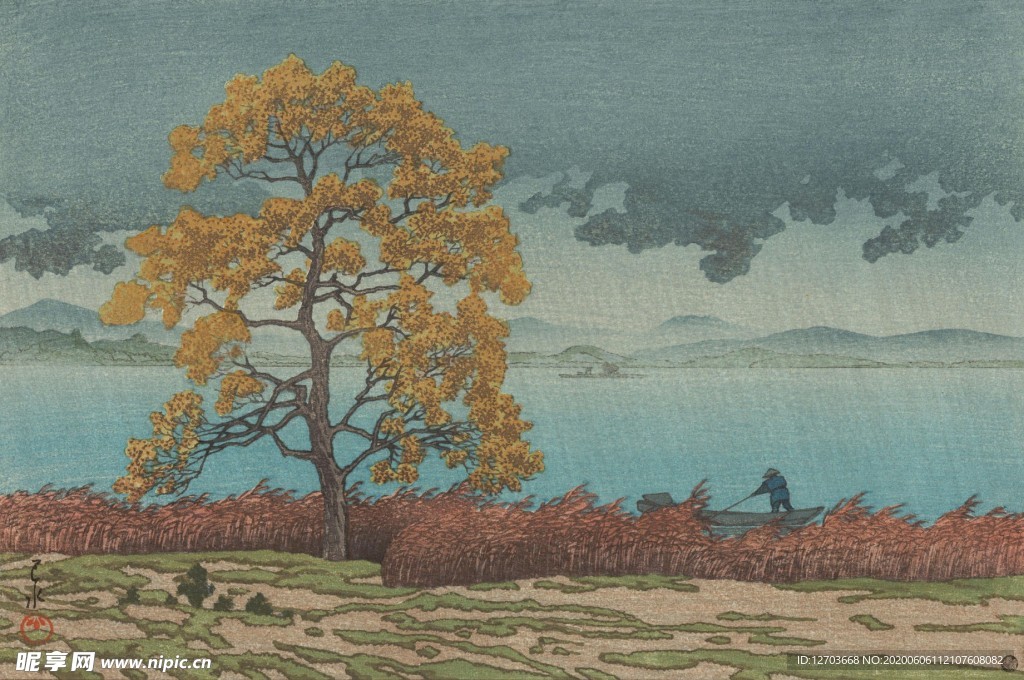 川瀨巴水版画