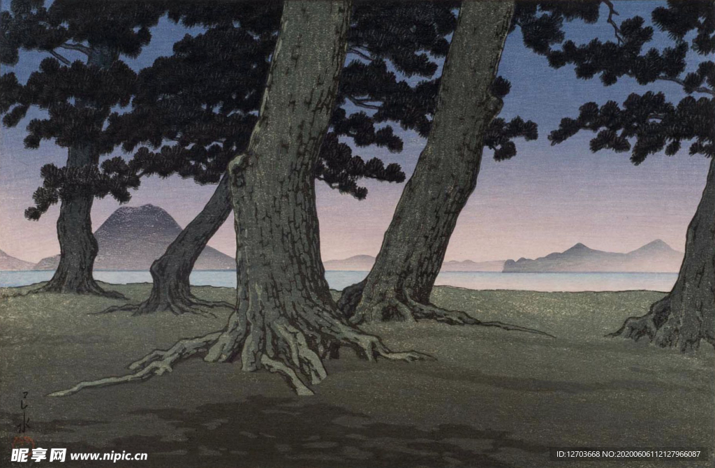 川瀨巴水版画