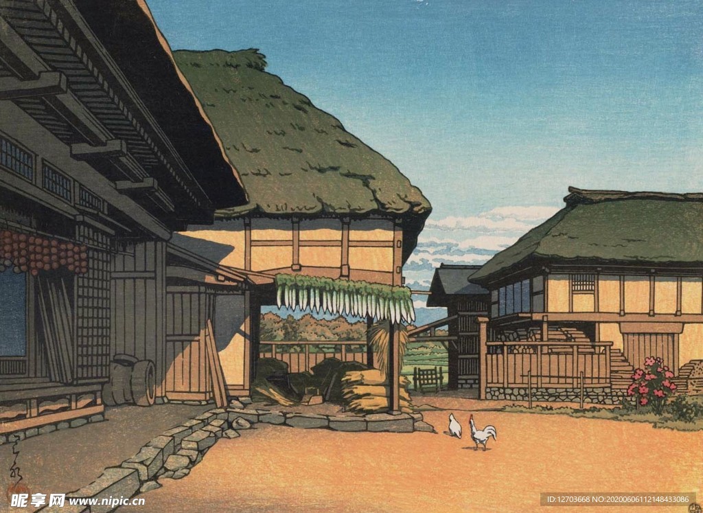 川瀨巴水版画