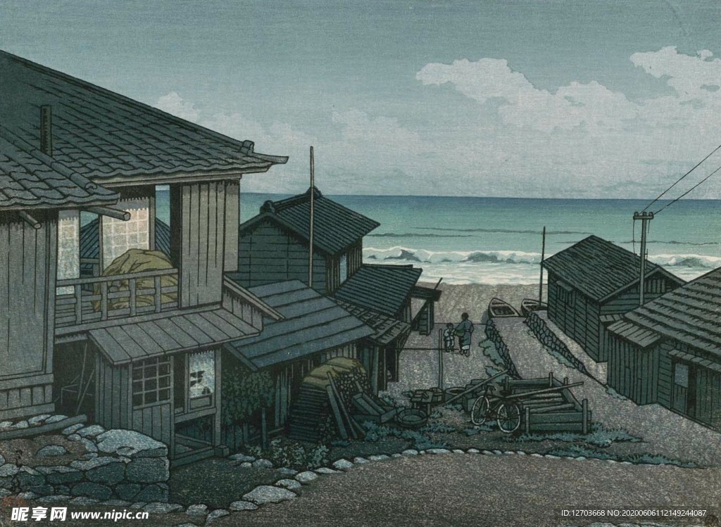 川瀨巴水版画