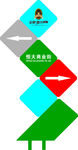 恒大路标牌