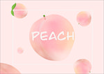 少女系粉色水蜜桃背景图