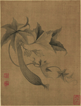 清代恽寿平花草绘画