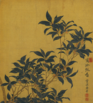 清代恽寿平花草绘画