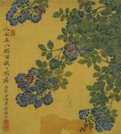 清代恽寿平花草绘画