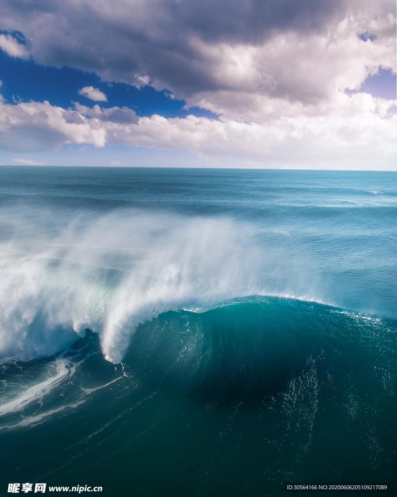 海水海洋度假波浪背景素材