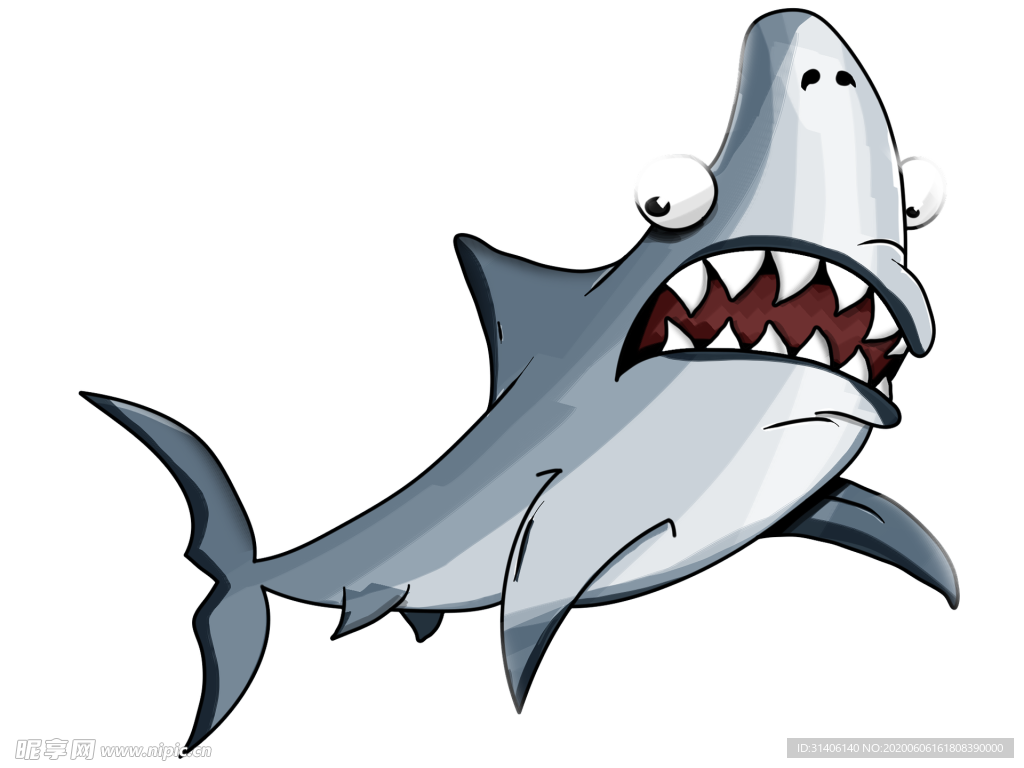 鲨鱼卡通图片