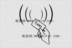 刷卡区标志