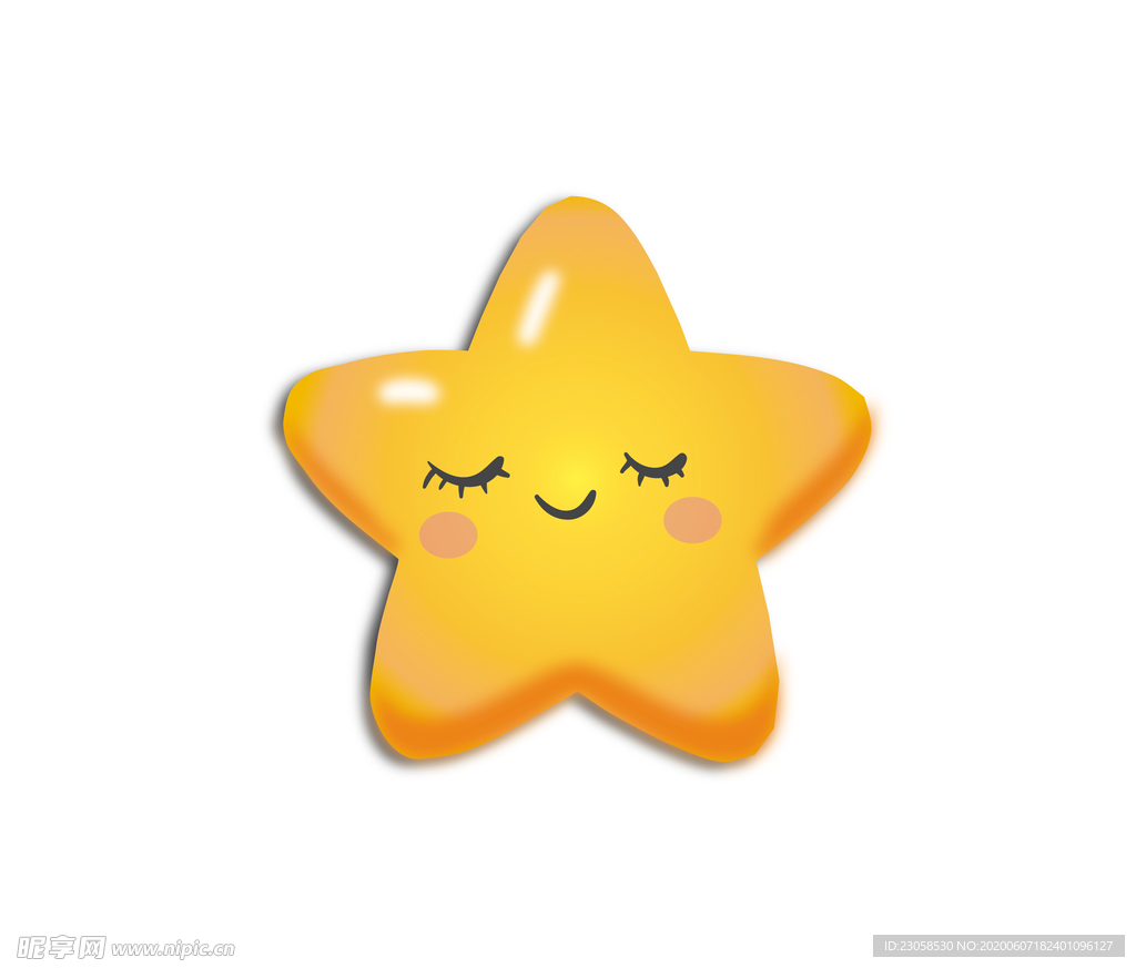 可爱黄色小星星ai源文件