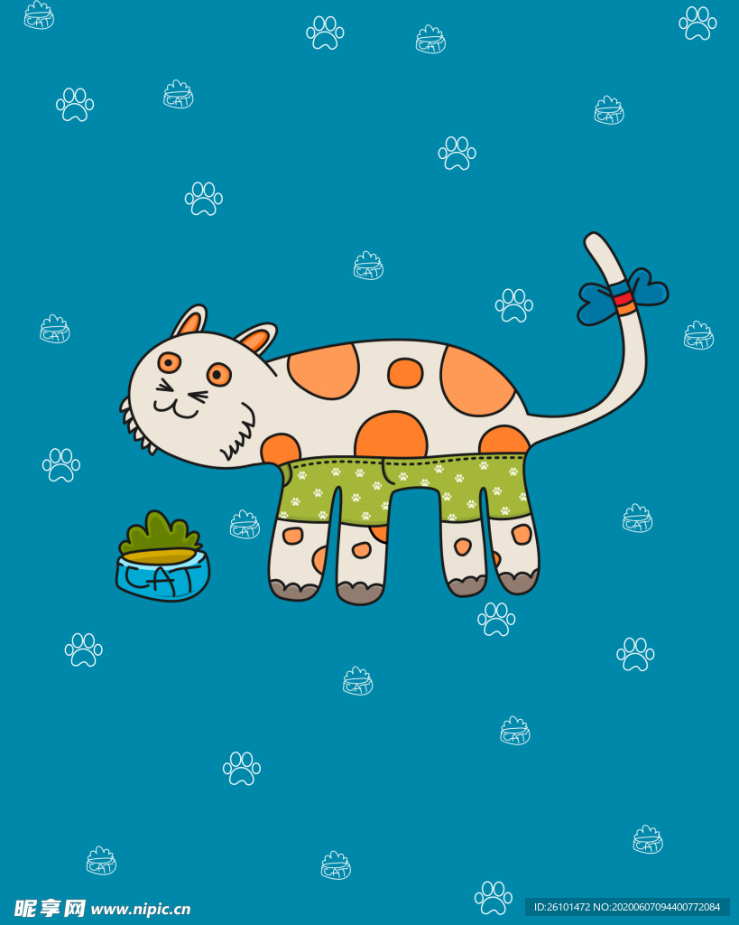 猫插画