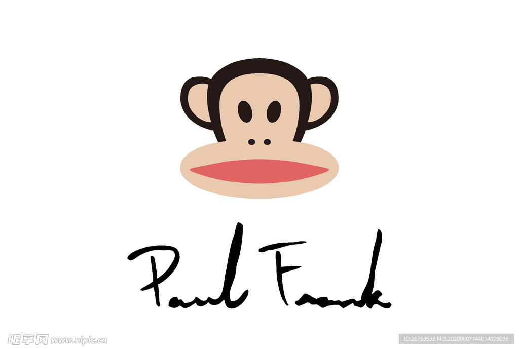 大嘴猴Paul Frank标志