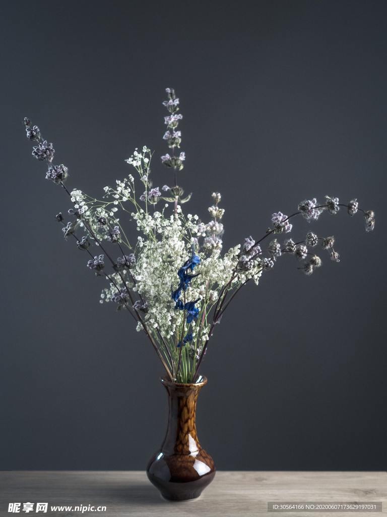 花朵花盆花瓶家居艺术背景素材