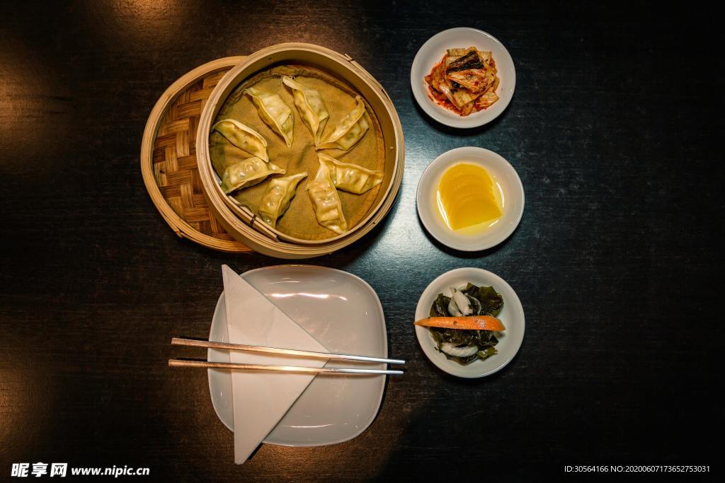 小笼包美食食材美味背景素材