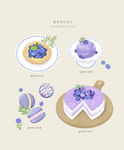 手绘美食海报