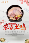 农家土鸡特色风味海报