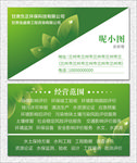 绿色名片